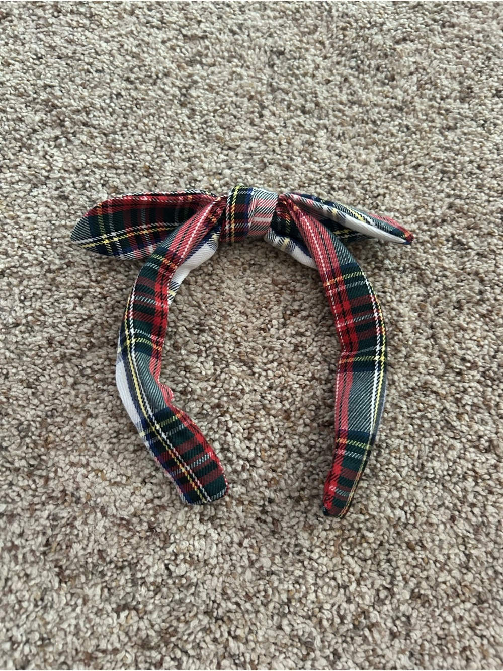 Plaid Bow Headband